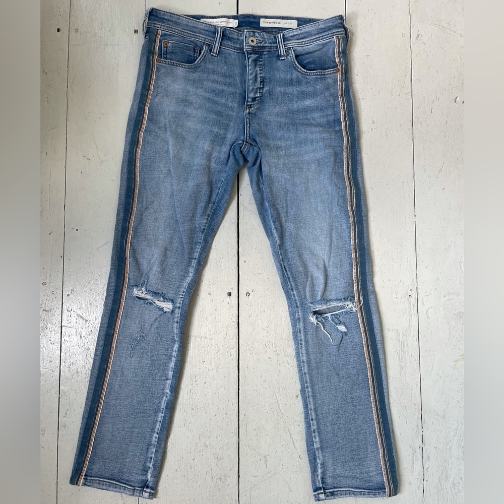 Anthropology Pilcro and the Letterpress slim boyfriend jeans - size 27
